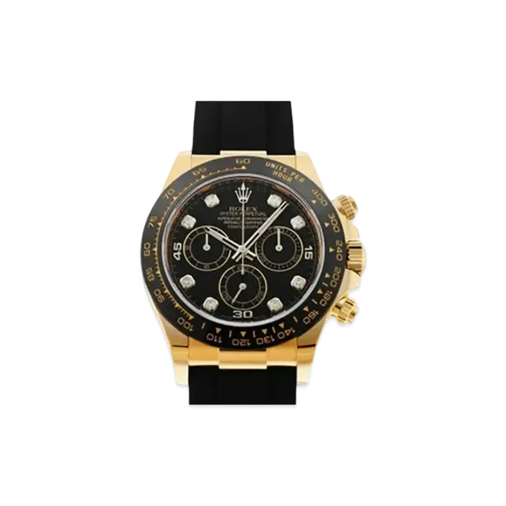 ROLEX Cosmograph DAYTONA Black Dial 8P Diamonds 116518LNG