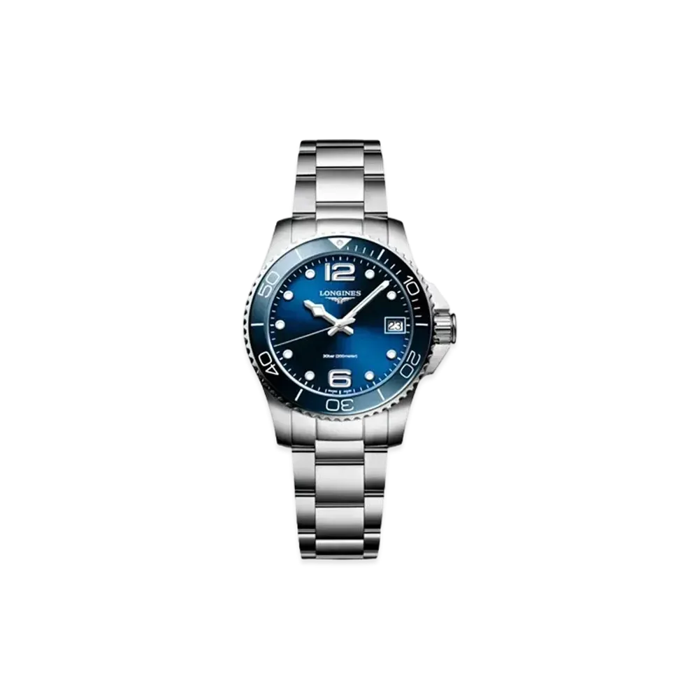 Longines Hydro Conquest 32.00mm "Blue Sun Ray/Stainless Steel/Ceramic" L3.370.4.96.6