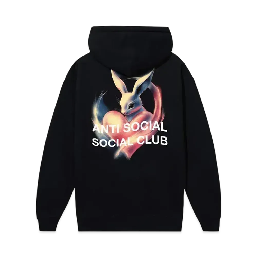 ANTI SOCIAL SOCIAL CLUB Rabbit Love Hoodie "Black"