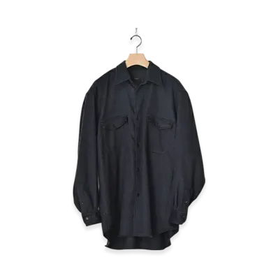 COMOLI W/CA Houndstooth CPO "Navy"