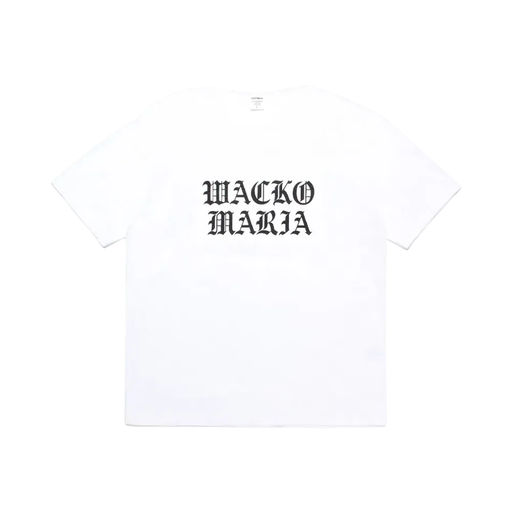WACKO MARIA Washed Heavy Weight T-Shirt "White"