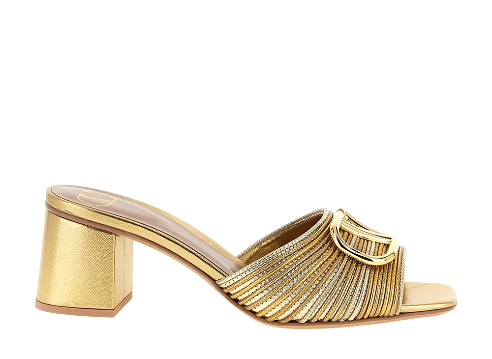 Valentino Garavani Women's Vlogo Signature Slides "Gold"