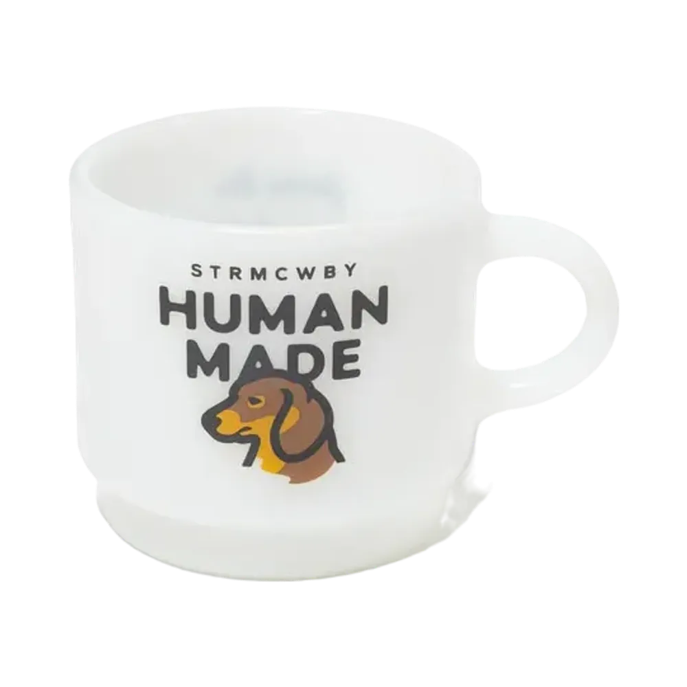 HUMAN MADE Dachs Glass Mug "White"
