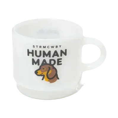 HUMAN MADE Dachs Glass Mug "White"
