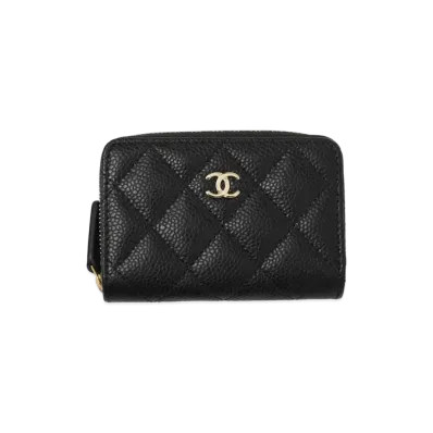 CHANEL Matelasse Coin Case "Black"