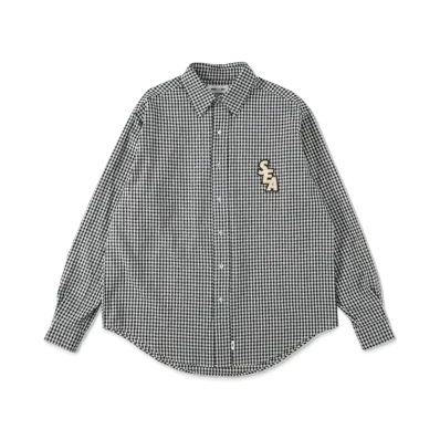 WIND AND SEA GINGHAM PLAID SHIRT "Blue"