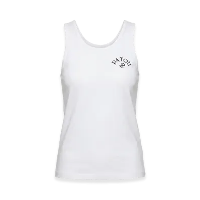 PATOU Women's Logo Embroidery Tank Top "White"
