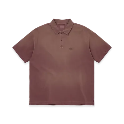 thisisneverthat Washed Polo Shirt "Burgundy"