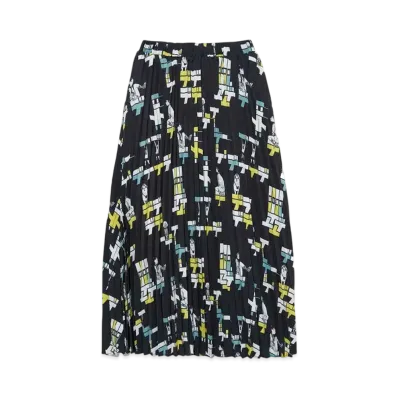 graniph x Inio Asano Dededede Ride Pleated Skirt "Black"