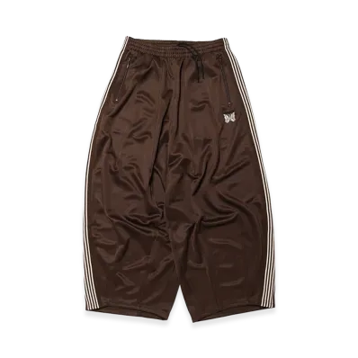 NEEDLES x LOFTMAN 50th H.D. Track Pants - Poly Smooth "Brown"