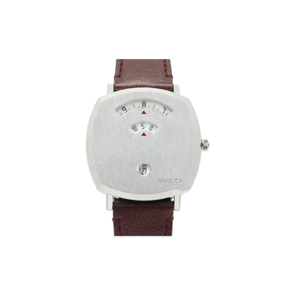 GUCCI Grip "Silver/Stainless Steel/Brown"