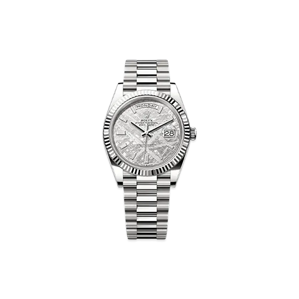 ROLEX Day-Date 40mm White Gold 228239 "Meteorite"