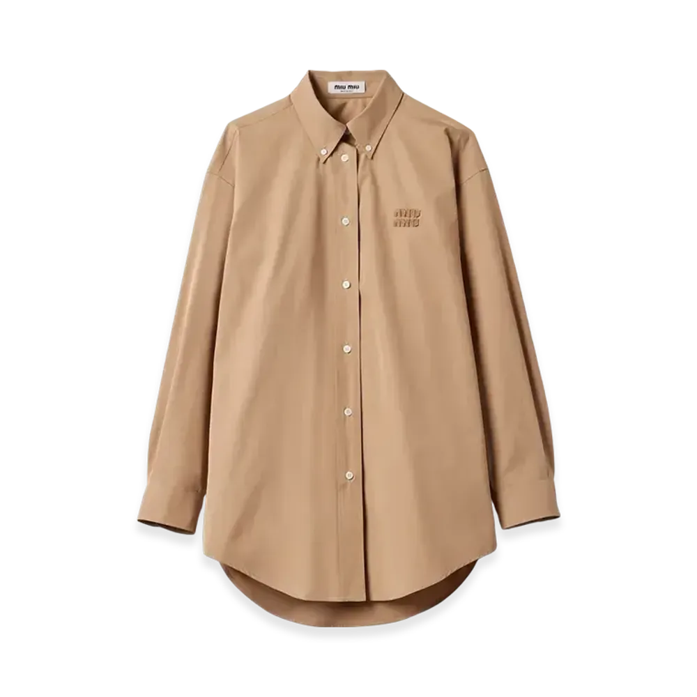 MIU MIU Poplin Shirt "Khaki"