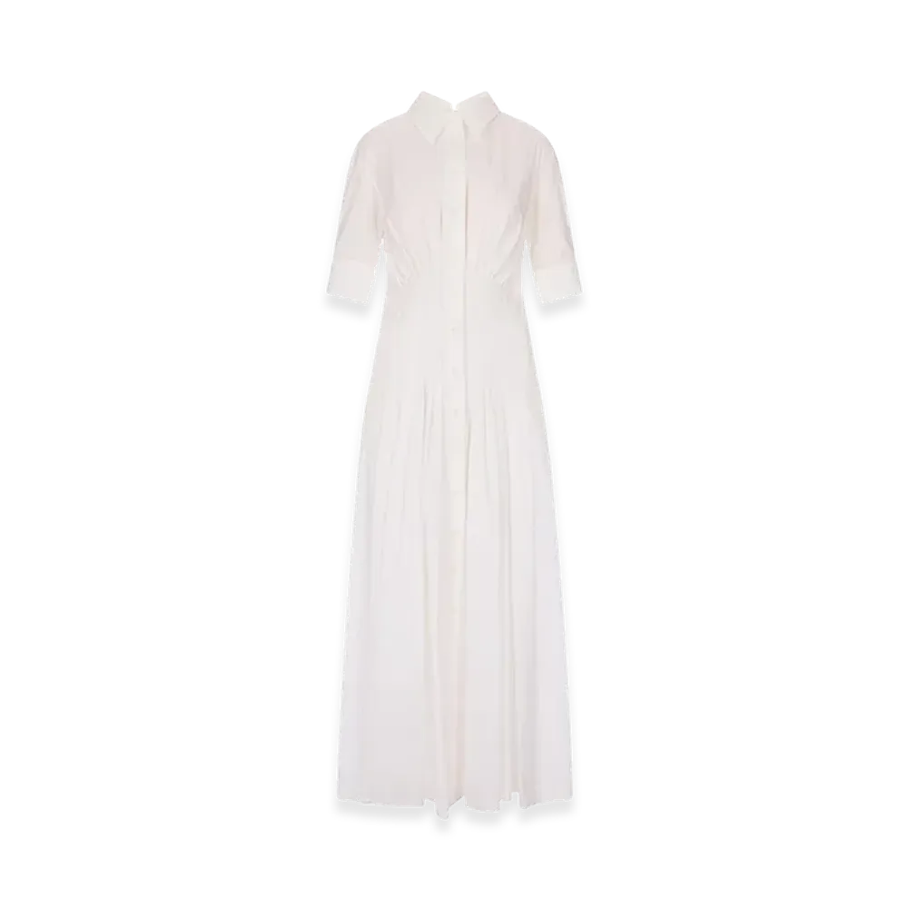 MARNI Women's Poplin Shirt Dress "White"