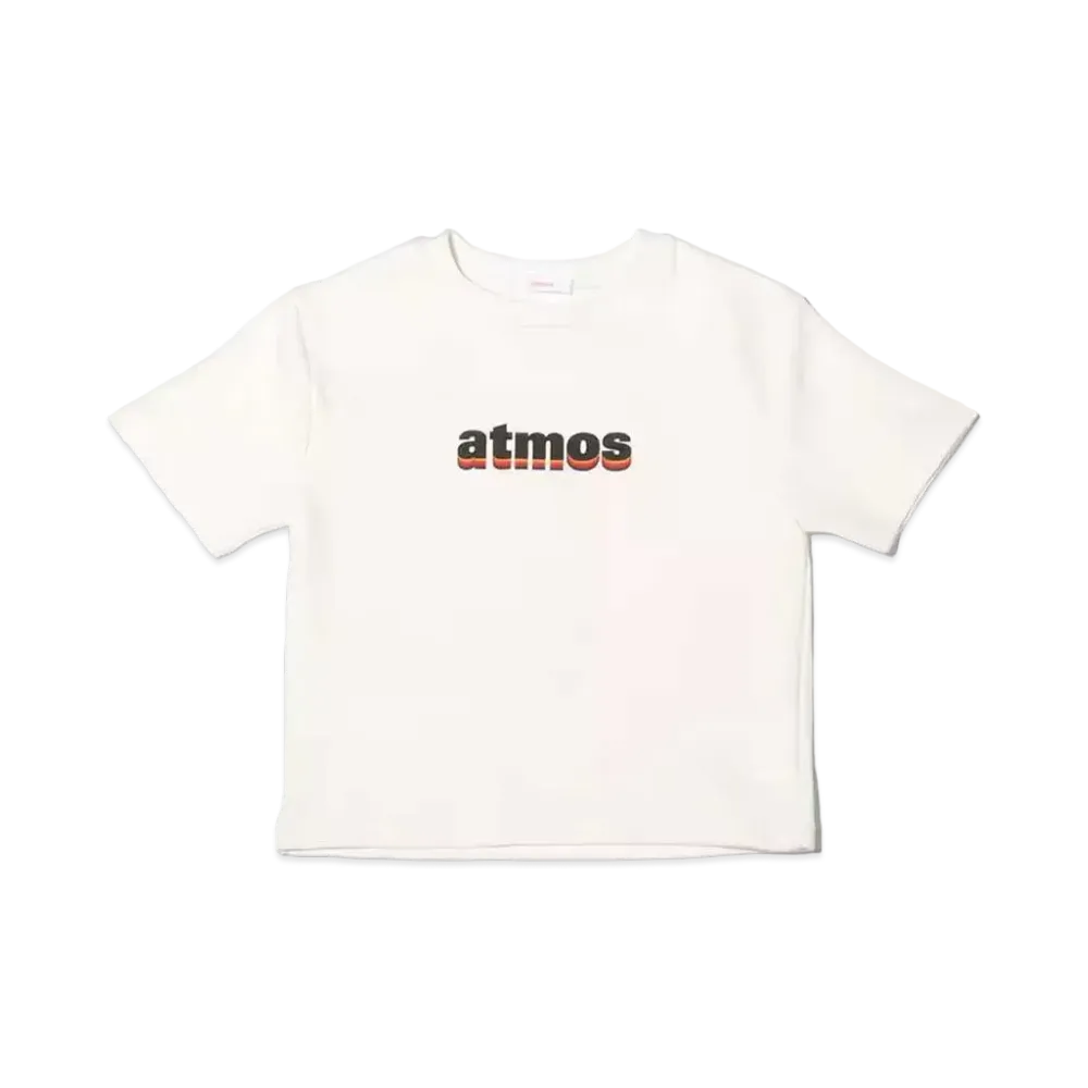 atmos pink Rainbow Logo Mini T-Shirt "White"