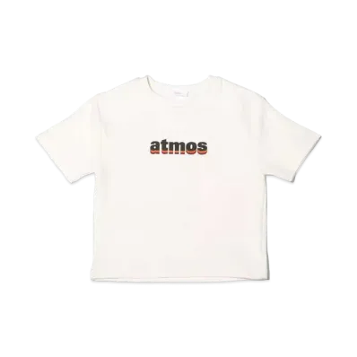 atmos pink Rainbow Logo Mini T-Shirt "White"