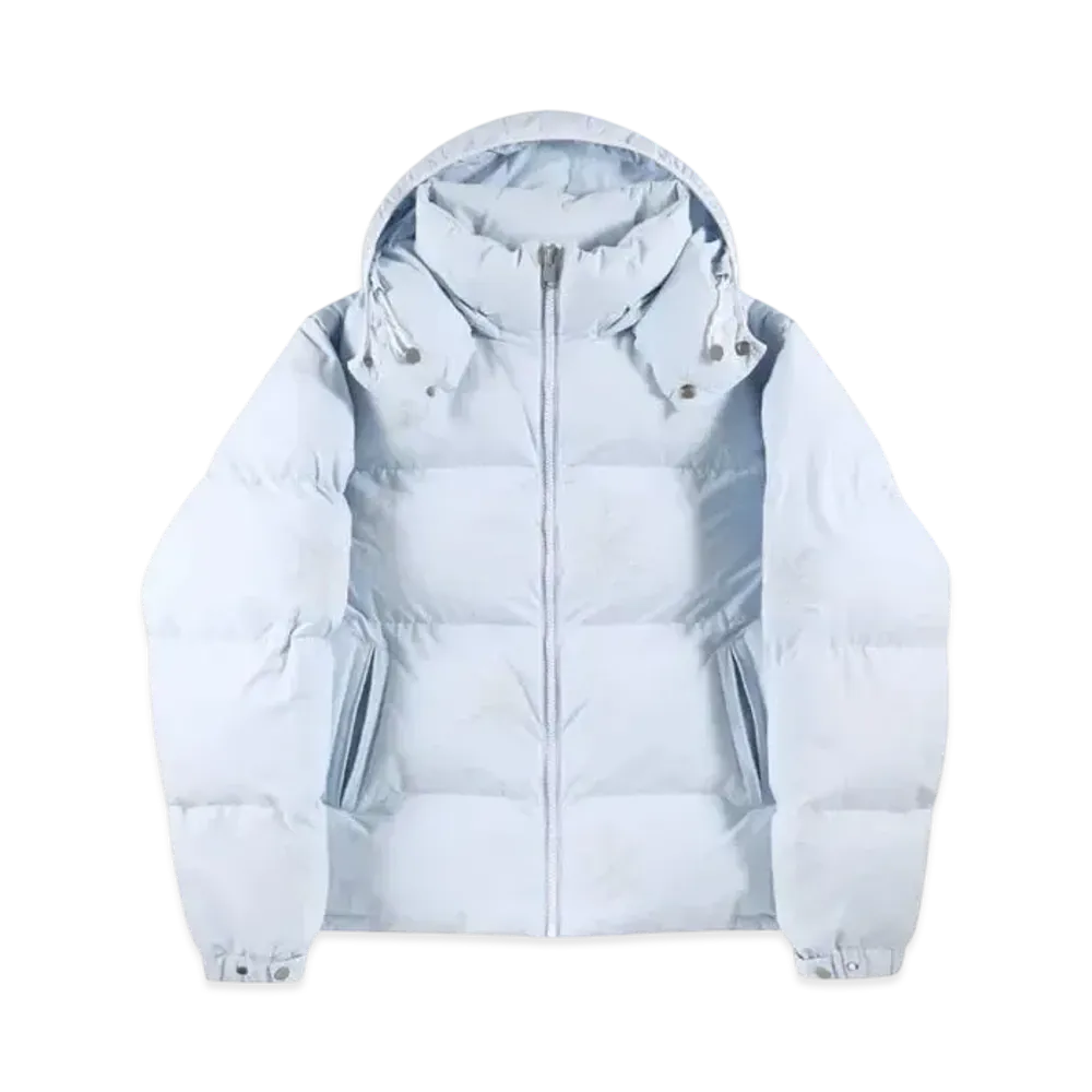 Unknown London All Over Dagger Rhinestone Puffer Jacket "Light Blue"
