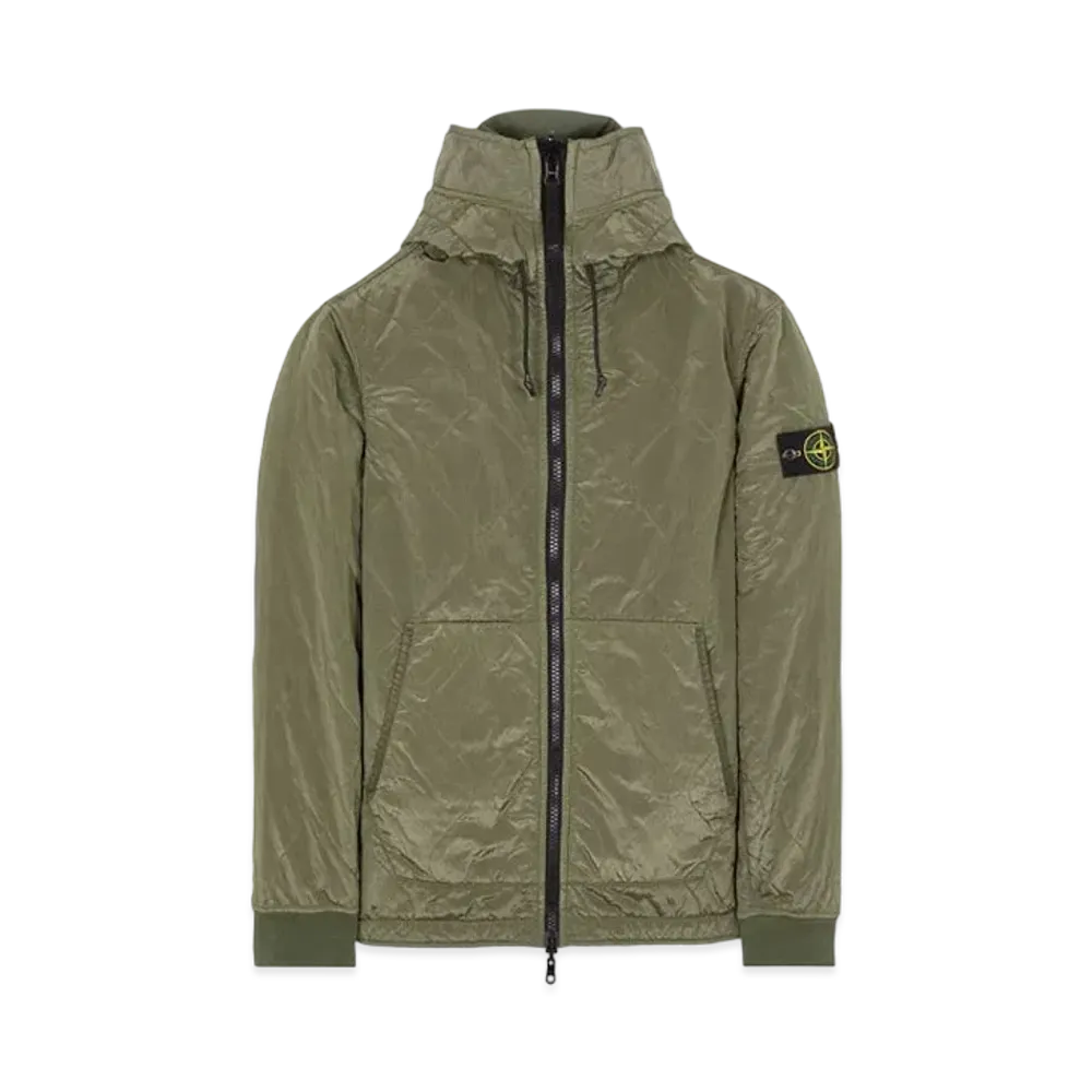 Stone Island 64948 QUILTED NYLON METAL/COTTON NYLON JERSEY _REVERSIBLE "Sage Green"