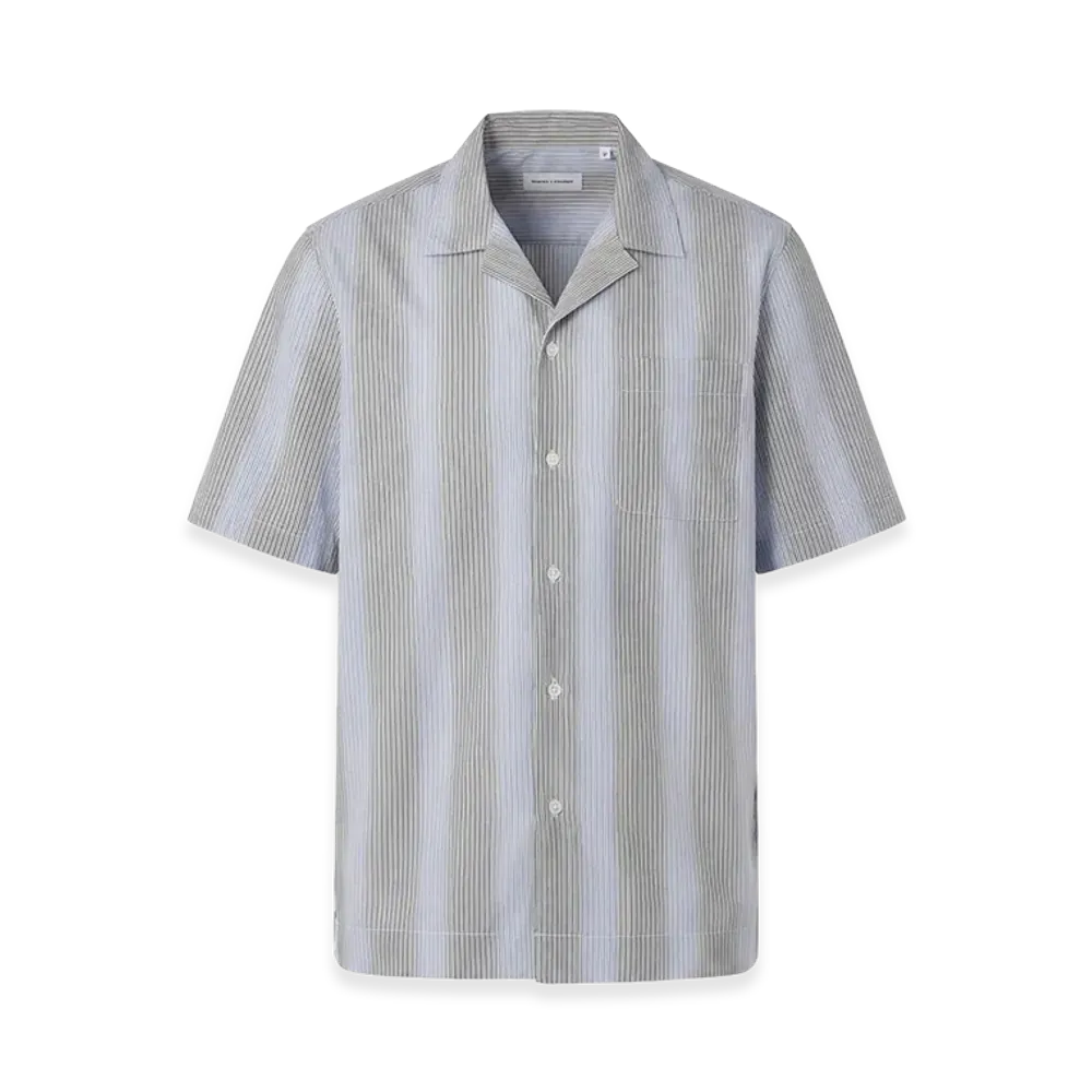 DRIES VAN NOTEN Short-Sleeved Shirts "Light Blue"