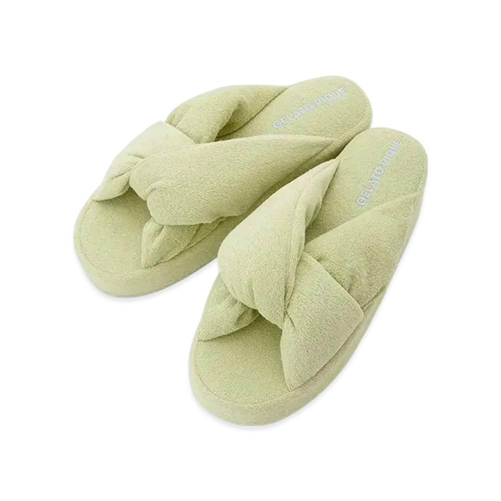 GELATO PIQUE Colorful Pile Room Shoes "Green"