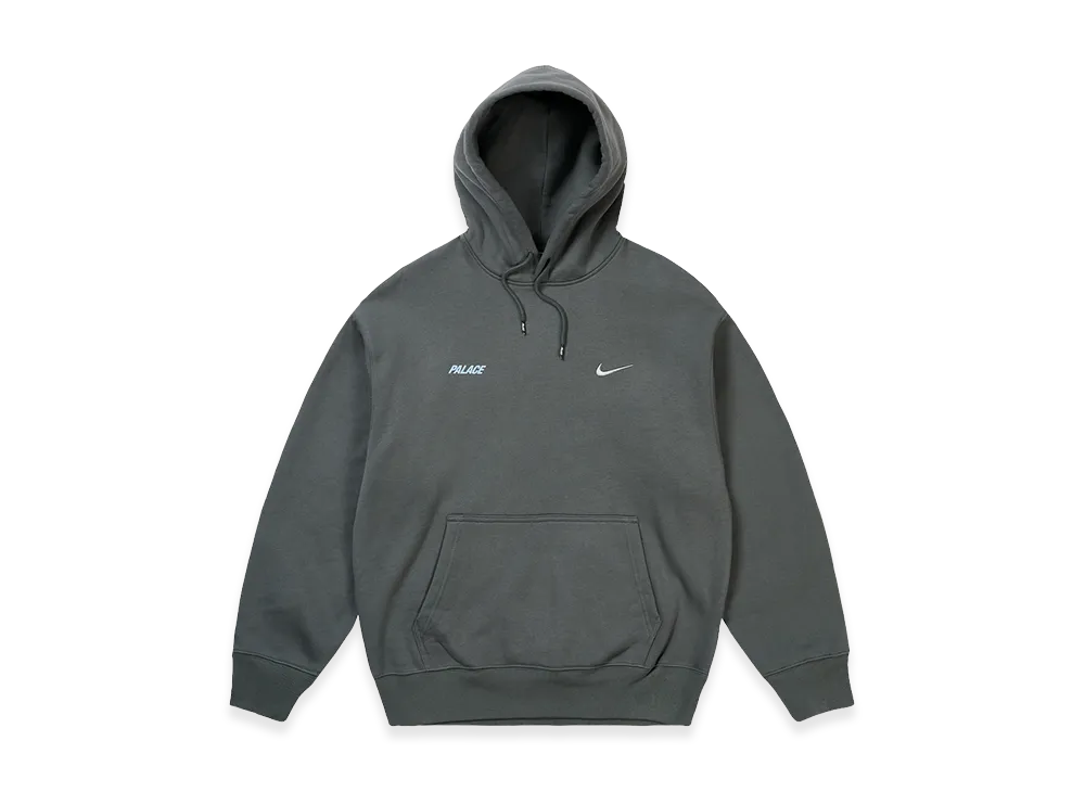 パレス x ナイキ フォントスウッシュ フーディー "チャコール"