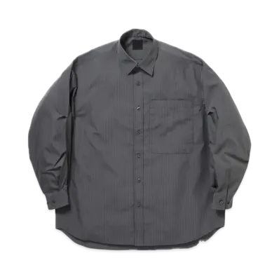 DAIWA PIER39 W's Tech Regular Stripe Shirt L/S "Charcoal"