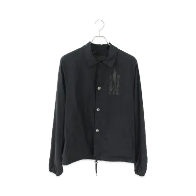 Chrome Hearts RIGGINS FBRC English Print Nylon Coach Jacket "Black"