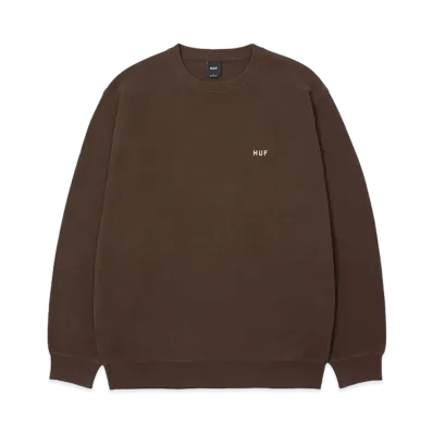 HUF OG Logo Crew Sweater "Coffee"