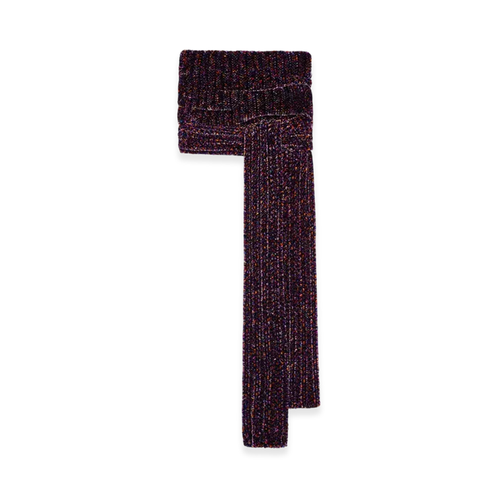 DRIES VAN NOTEN Women's Hooded Scarf "Purple"