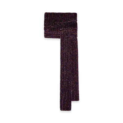 DRIES VAN NOTEN Women's Hooded Scarf "Purple"