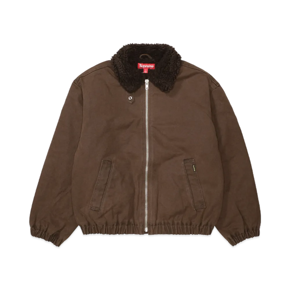 Supreme Faux Shearling Lined Bomber Jacket (26FW) "Brown"