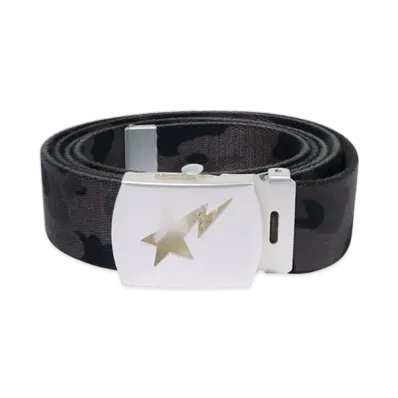 A BATHING APE Color Camo Sta Gi Belt "Black"