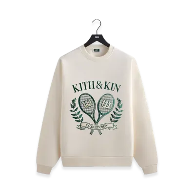 Kith x Wilson Racquet Crew Nelson Crewneck "Sandrift"