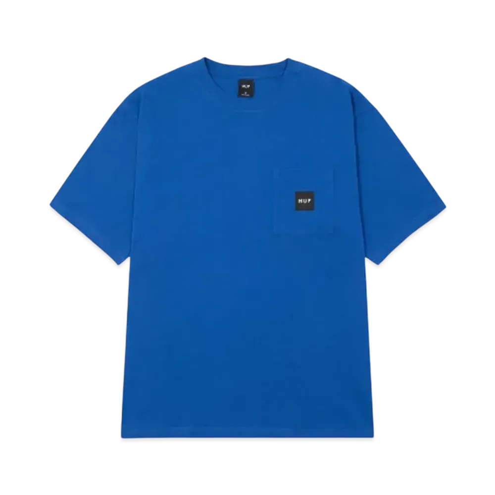 HUF Set Box Logo Pocket Tee "Cobalt Blue"