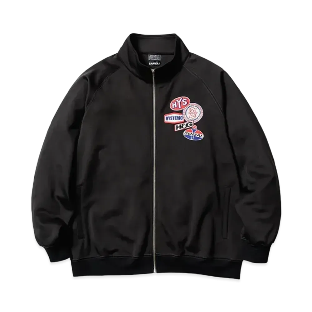 HYSTERIC GLAMOUR x genzai Collage Track Jaket "Black"