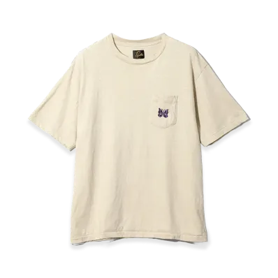 NEEDLES S/S Pocket Tee - Cotton Jersey "Beige"