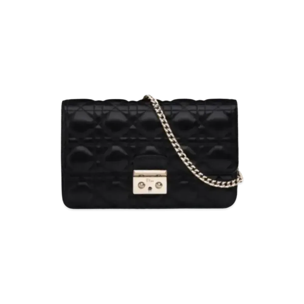 Dior Lambskin Promenade Wallet "Black"