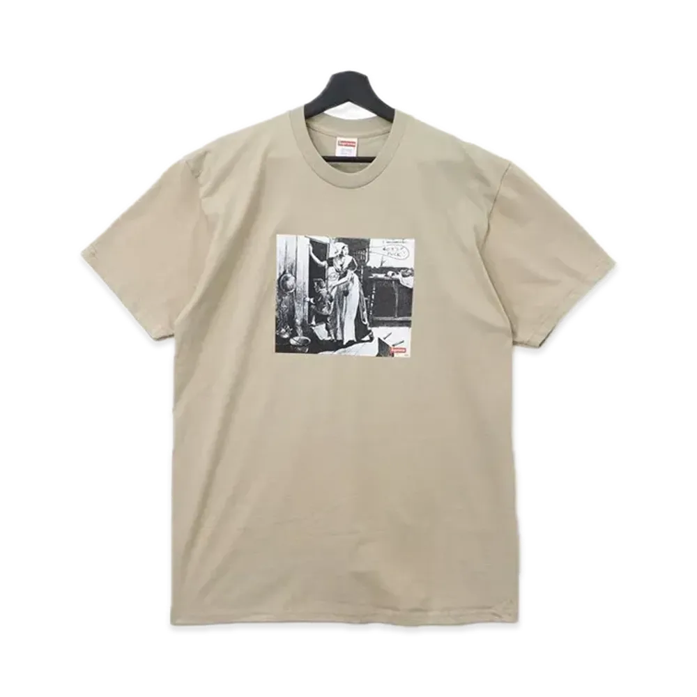 Supreme x Mike Kelley Hiding From Indians Tee "Tan"
