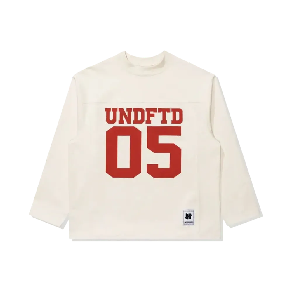 UNDEFEATED Oversized Football Jersey "Beige"