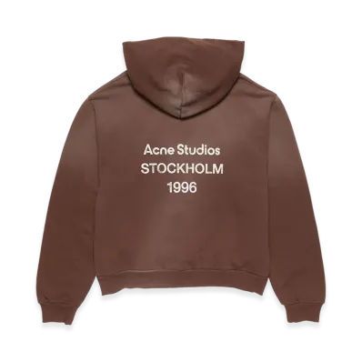 Acne Studios Logo Hoodie Sweater "Chocolate Brown"