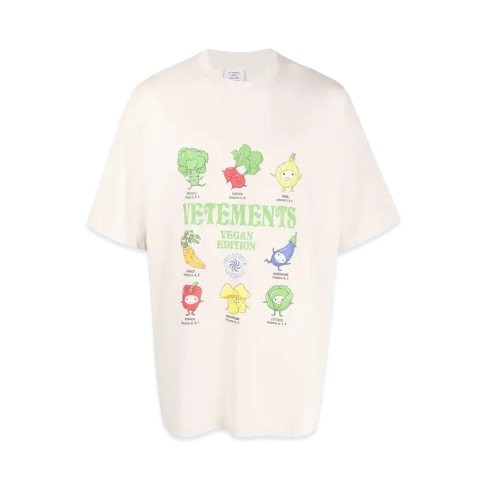 VETEMENTS Logo T-shirt "Natural"