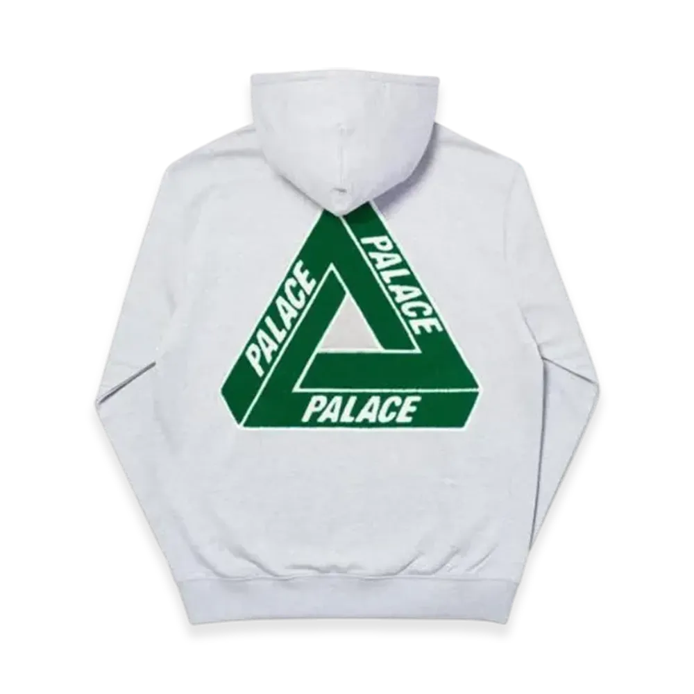 PALACE Tri-Chenille Hood "Grey Marl"