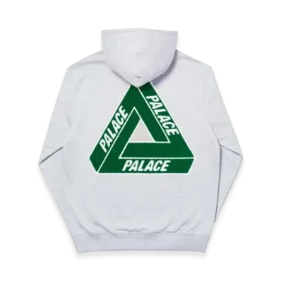 PALACE Tri-Chenille Hood "Grey Marl"