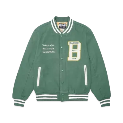 BILLIONAIRE BOYS CLUB BB EARTHLING VARSITY JACKET "COMFREY"