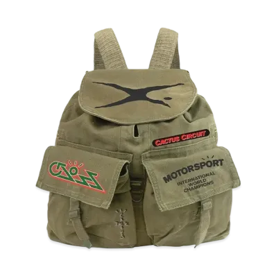 Travis Scott Cactus Jack Canvas Backpack "Olive"