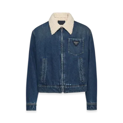 PRADA Padded Denim Jacket "Navy"