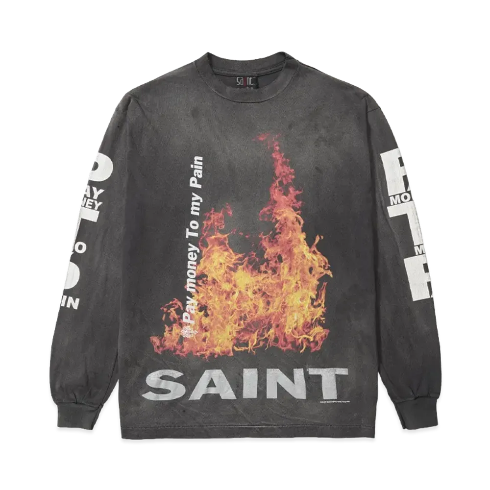 SAINT Mxxxxxx x Pay money To my Pain PTP_SS Tee / SR TO SS "Black"