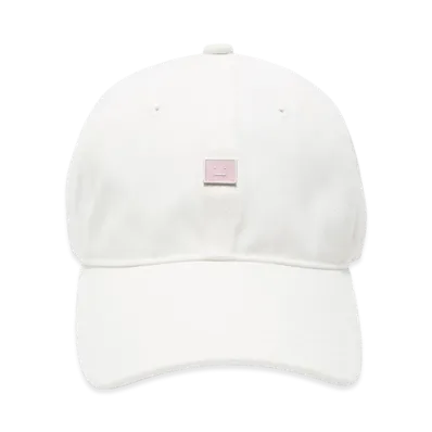 Acne Studios Face Stud Cap "White"