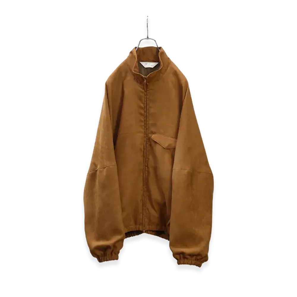 ANCELLM Vegan Suede Kimono Blouson "Brown"
