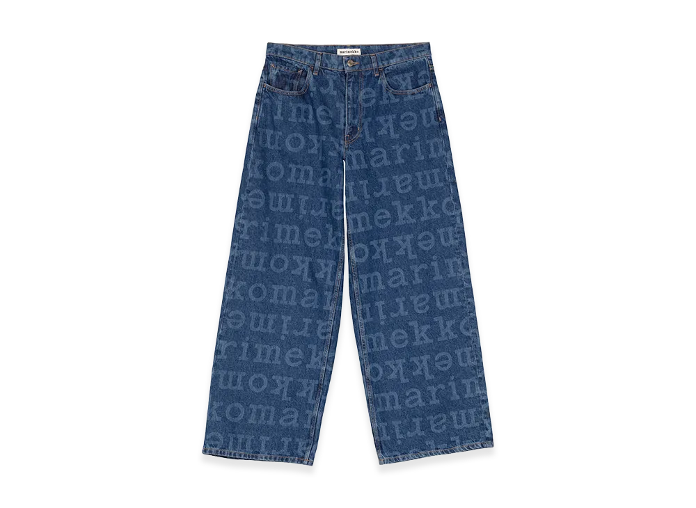 Marimekko Women's Maridenim Loose Logo Jeans "Indigo Blue"